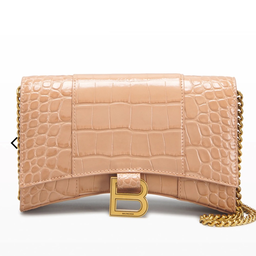 Balenciaga Hourglass Wallet on a Chain